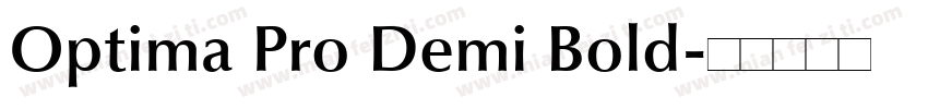 Optima Pro Demi Bold字体转换